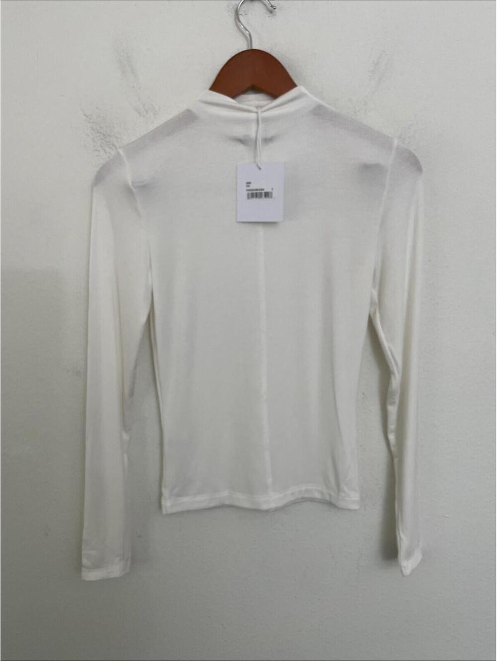 Pistola Dara Long Sleeve Funnel Neck Top ecru size S NWT $98msrp - Picture 3 of 7